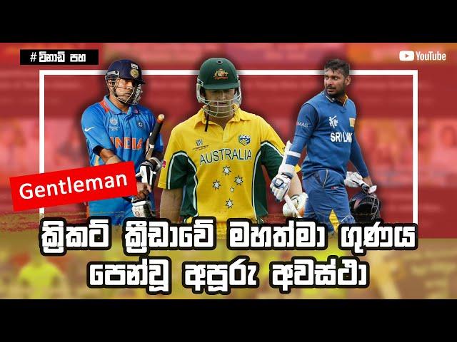 Fair Play and Gentleman Moments in Cricket | Respect Moment in Cricket| Gentleman of Cricket Sinhala