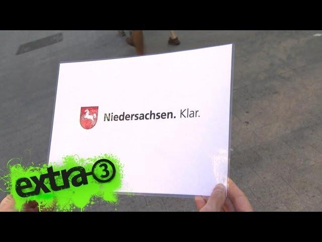 Realer Irrsinn: Neuer Slogan für Niedersachsen | extra 3 | NDR