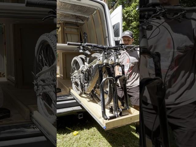 Building our mtb storage tray  #vanbuild #vanlife #campervan #mtb #mountainbike