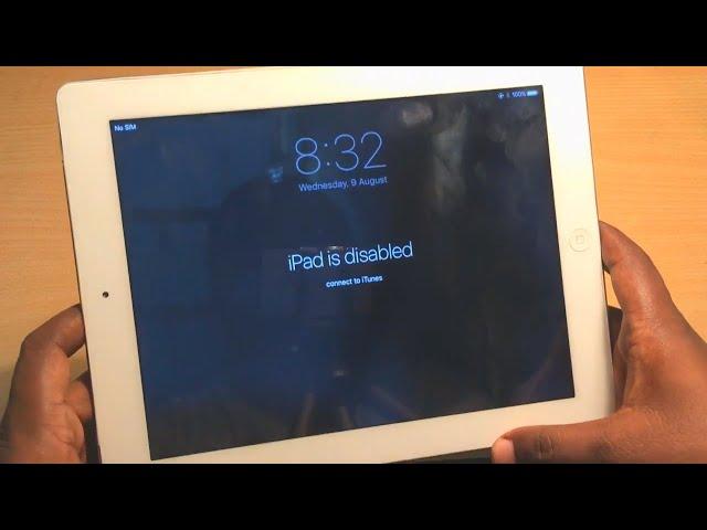 How to fix Ipad/Iphone/Ipod is disabled if home button not working