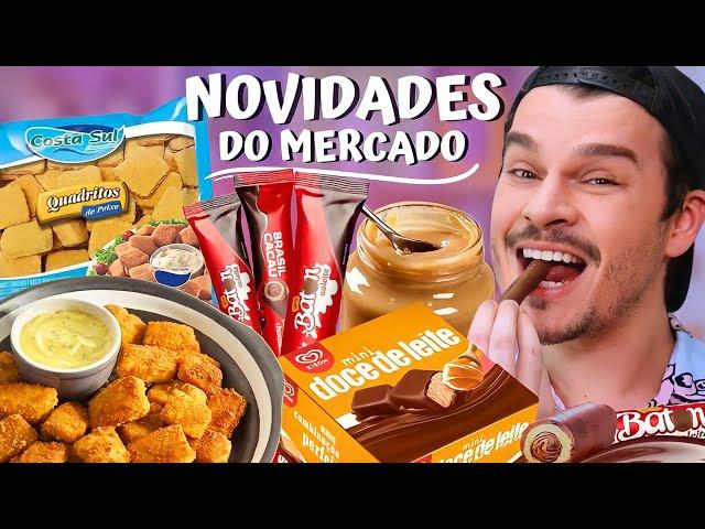 PROVANDO LANÇAMENTOS DE MERCADO/ TILÁPIA EMPANADA, MINI SORVETE DE DOCE DE LEITE DA KIBON, CHOCOLATE