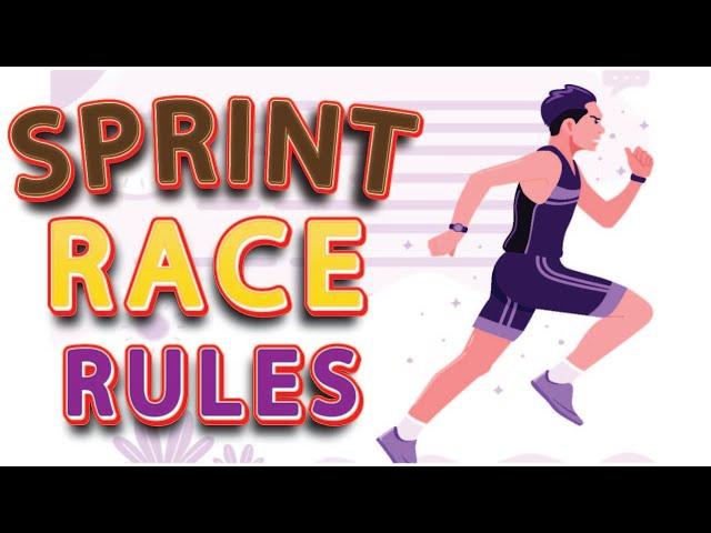 ‍️ Rules For Sprint Racing : Rules Of Short, Middle and Long Distance Races : Sprint Race Rules