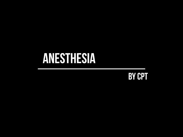 anesthesia