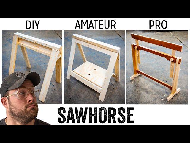 3 LEVELS of Sawhorses: DIY to PRO Build