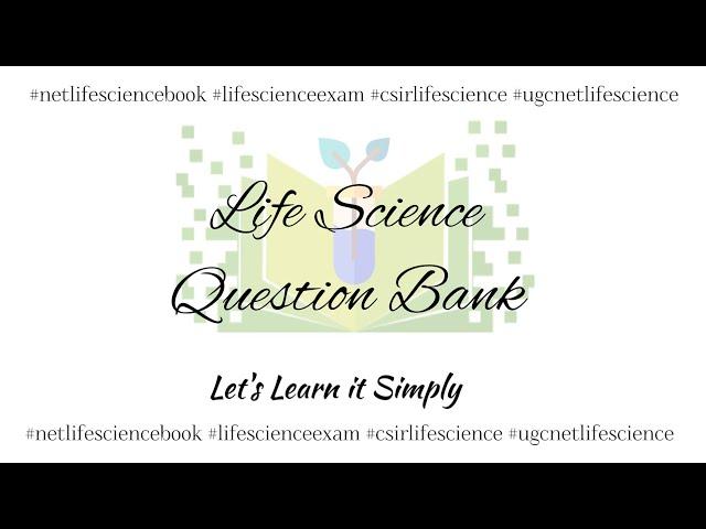 CSIRNETLifeScience/#netlifesciencebook #lifescienceexam #csirlifescience #ugcnetlifescience 30Oct'24
