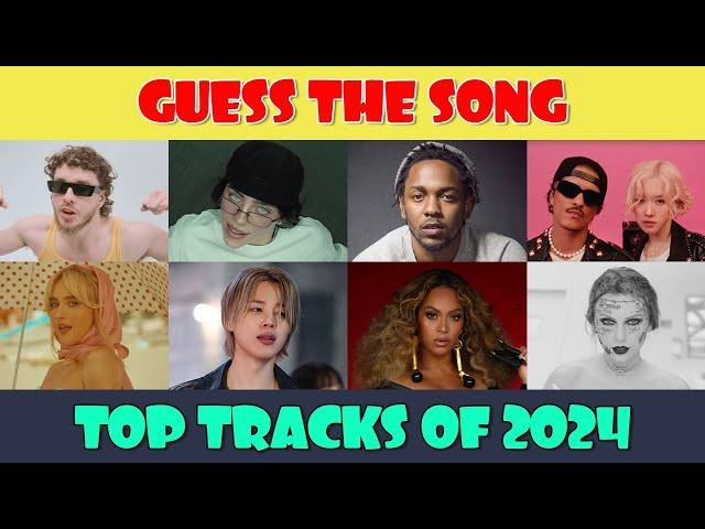 Guess the Song Top Tracks of 2024  Music Quiz