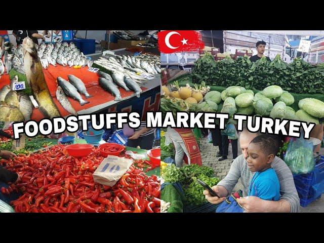 MARKET VLOG! POPULAR Farmers Market in ISTANBUL TURKEY  | Cost of Food is Turkey