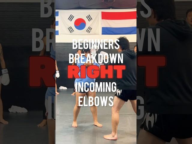 Beginners breakdown on elbow variations. Cut from all angles. #beginners #muaythai #coach #elbows