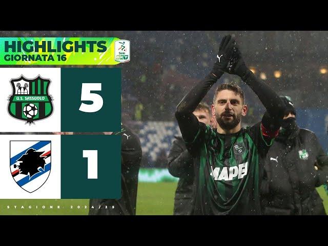 Sassuolo-Sampdoria 5-1 | BERARDI decisivo nel pokerissimo neroverde | HIGHLIGHTS Serie BKT