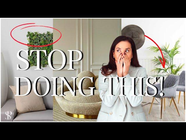 HOME DECOR TRENDS TO AVOID | INTERIOR DESIGN