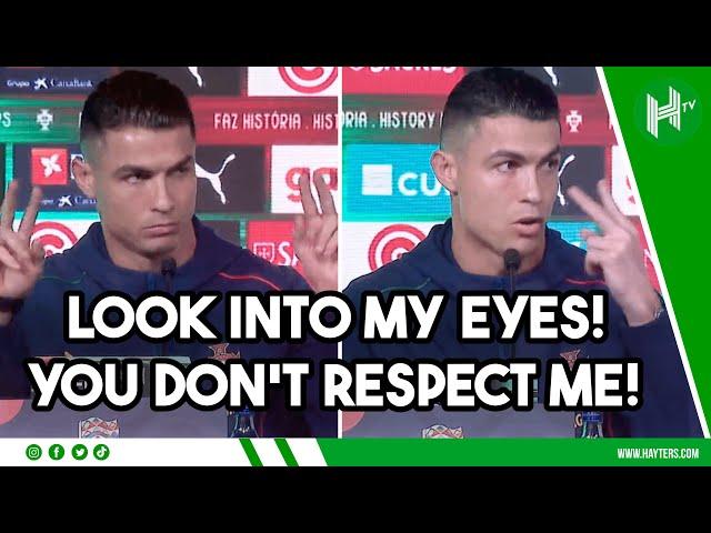 You DON’T RESPECT me! Look into my EYES! Ronaldo HITS BACK at Portuguese media