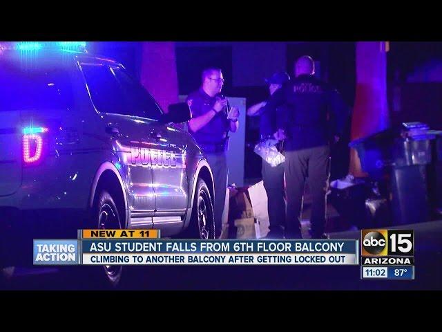 ASU student falls from 6th floor balcony