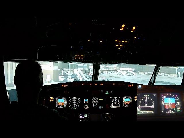 Solo flight from LEIB (Ibiza) to LFPO (Paris Orly) in B737-800 homecockpit (P3D V4 PROSIM)