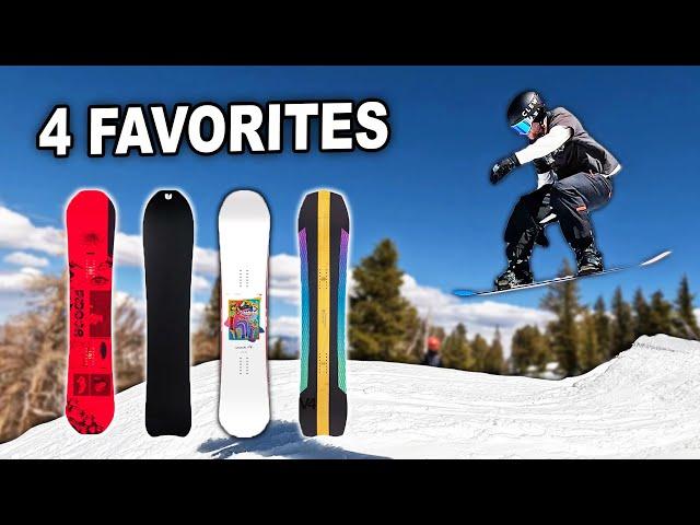 My 4 Favorite Snowboards - Recap & Review