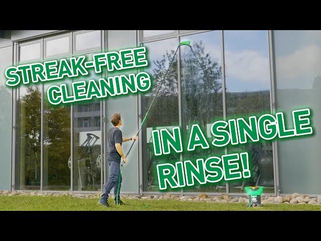 Why you can work much faster with UNGER pure water cleaning than before