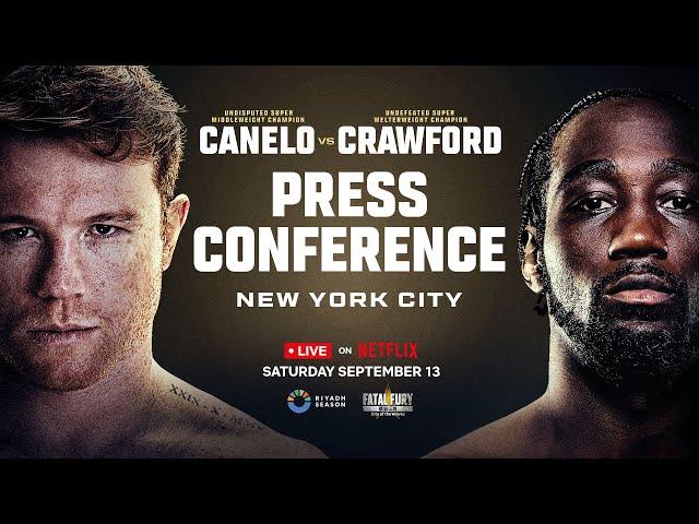 Canelo vs. Crawford: New York Press Conference | LIVE on Netflix September 13