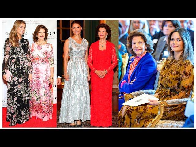 The Glamorous Ladies Of Sweden Royal Family||Princess Victoria' Madeleine 'Sofia And Queen Silvia