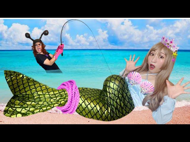 Help the Pregnant Mermaid! Princess Transforms into a Mermaid! Funny Pregnancy Story HAPPY DOJO