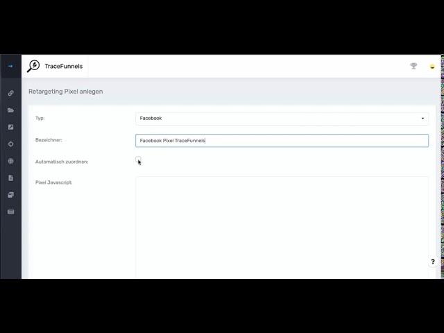 Retargeting Pixel für deine Short Links in TraceFunnels anlegen