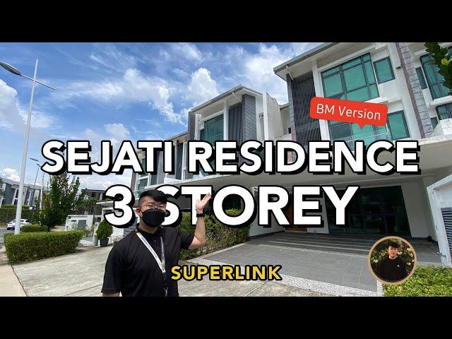 RM1.6m BESARNYA !! 3-STOREY SUPERLINK di SEJATI RESIDENCE ! Condisi BARU 3,815sf - 24x80 ! FREEHOLD