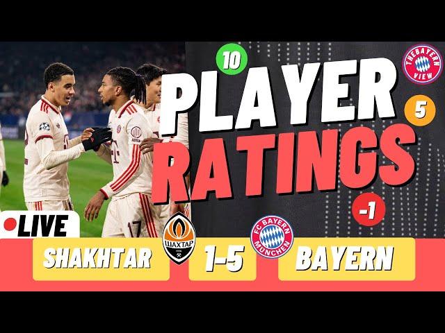 SHAKHTAR DONETSK 1-5 BAYERN MUNICH LIVE PLAYER RATINGS