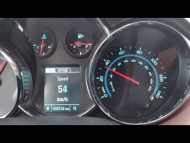 Chevrolet Cruze 1.4 Turbo  0-100 km/h acceleration