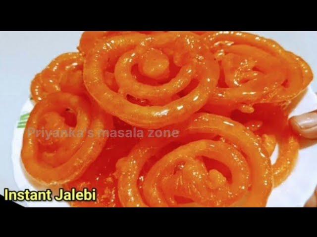 15 मिनट में एक कप मैदा से पूरे परिवार के लिए instant Jalebi kurkuri  rasili