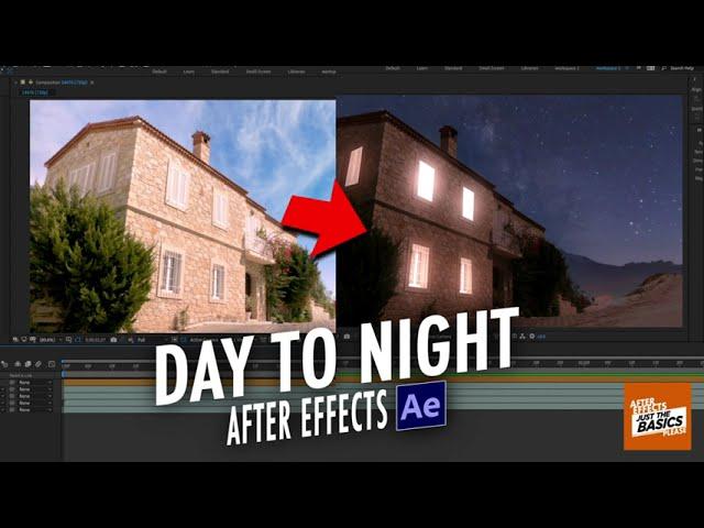 Day to night | After Effects tutorial | Quick & easy!