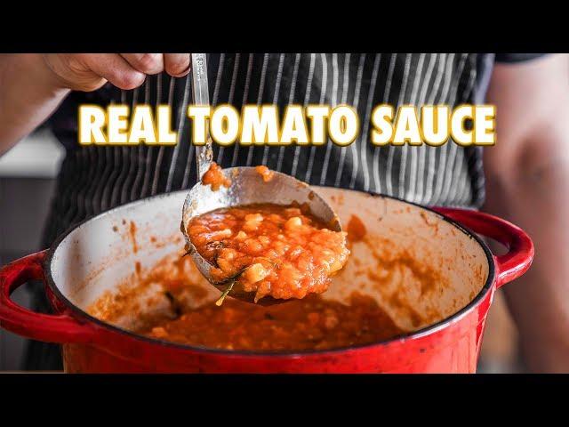 Proper Tomato Sauce Using Fresh Tomatoes (3 ingredients)