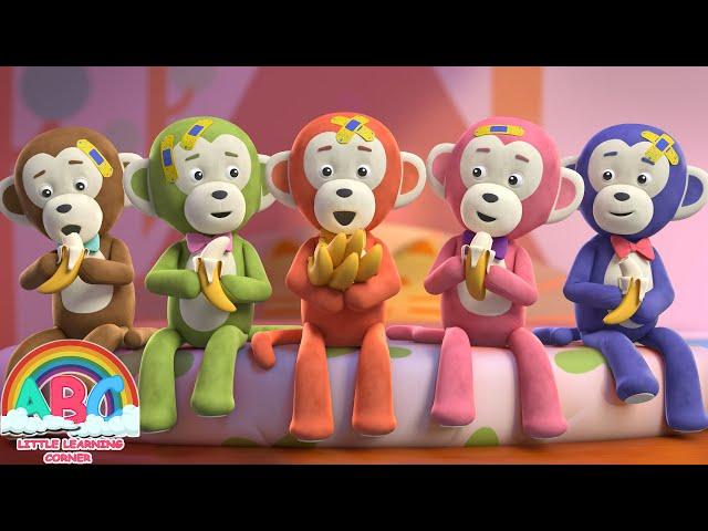 Five Little Monkeys New Version | Kids Songs | Abc Little Learning Corner