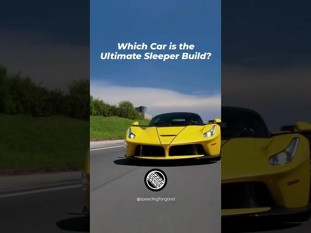 Comment  #cars #sleepercar #sleeperbuild #speedingforgood #ferrari  #ferrarilaferrari #laferrari