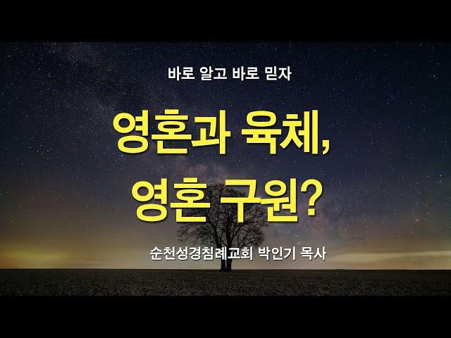 영혼과 육체, 영혼 구원?