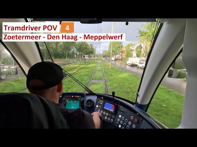  Tramdriver POV | Zoetermeer - Den Haag - Meppelwerf | RandstadRail 4 | lightrail | HTM | 2024