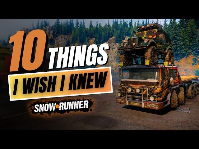 10 Things I Wish I Knew Before Playing SnowRunner