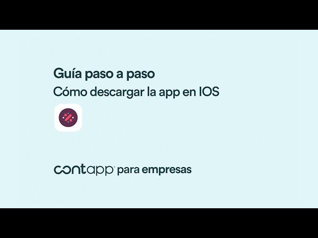 Cómo descargar ContApp Empresas en iOS | ContApp