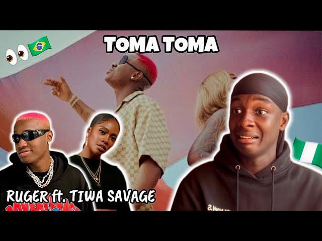 RUGER ON BRAZILIAN FUNK?! | Ruger & Tiwa Savage ‘Toma Toma’ (Official Video) | Nigerian Reaction!