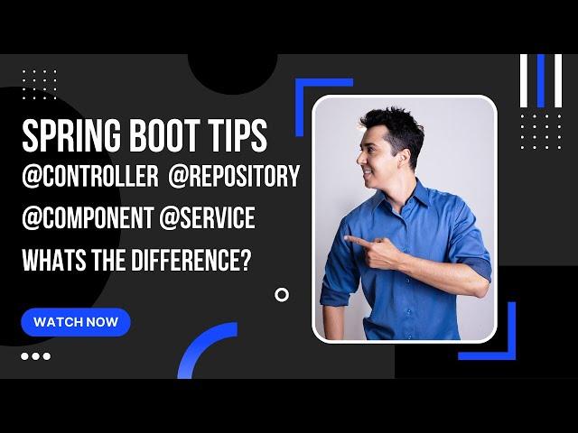 Spring Boot Annotations - Component, Repository, Service and Controller