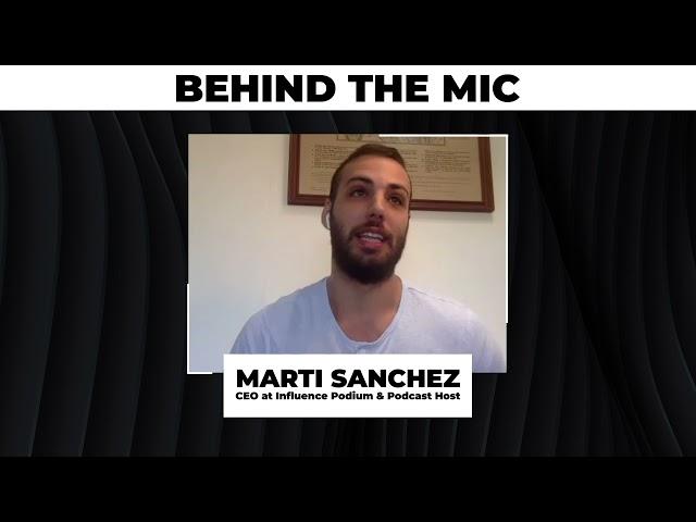 Marti Sanchez, host of Podium Stories | Episode 1 | Behind the Mic