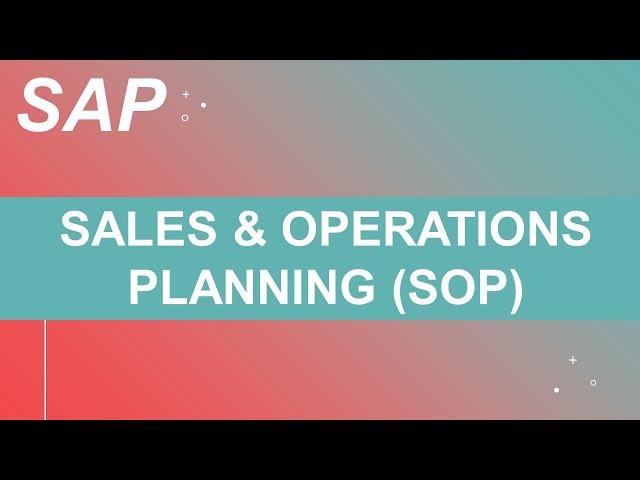 SAP Sales and Operations Planning (SOP) | #sapwithik | #sappp