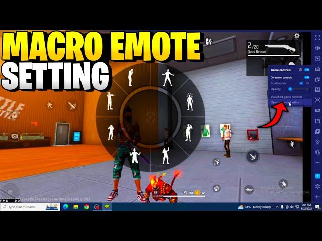 How to set macro emote in pc || Free fire main fast emote kaise kare  #alphaarijit