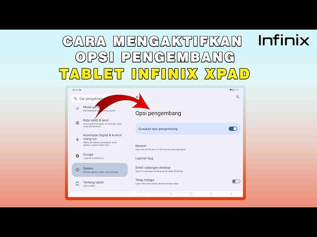 Cara Mengaktifkan Opsi Pengembang Infinix Xpad