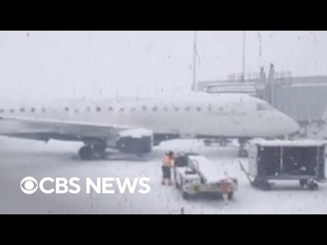 Heavy snow slams part of the U.S.