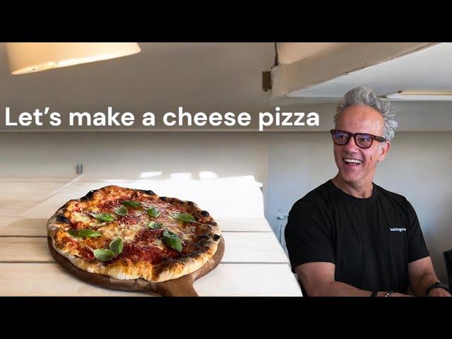 Triple Cheese Pizza Perfection | Fontina, Mozzarella, & 72-Hour Dough on Baking Steel