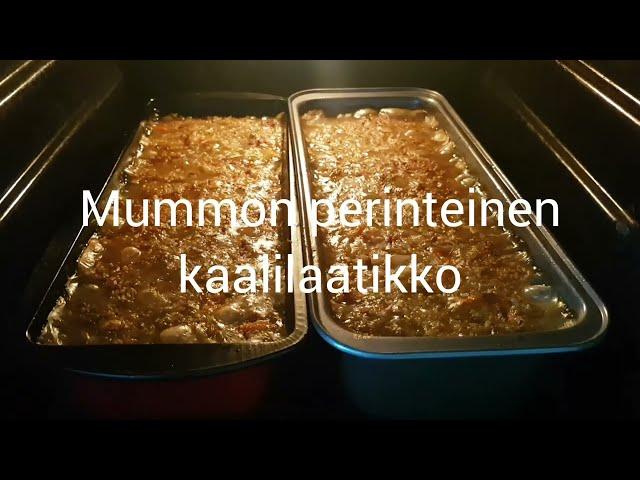 Mummon perinteinen kaalilaatikko (laita tekstitys päälle)