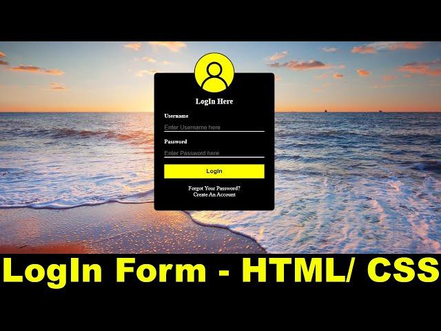 How To Create Login Form In HTML and CSS, Simple Login Form Design in Html & CSS, Cyber Warriors