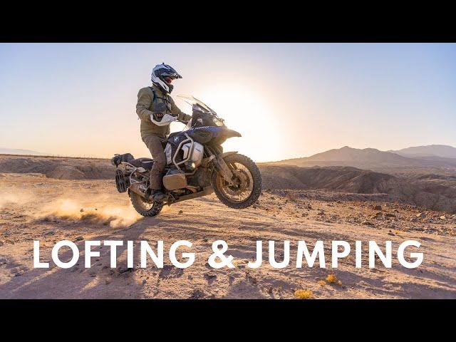 LOFTING AND JUMPING Motorcycle Skills Lesson to Avoid Obstacles and Have Fun - ADV and Dual Sport