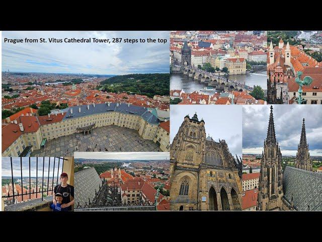 Prague City panorama from St Vitus Cathedral  Tower