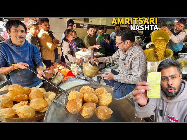 30/- Amritsari Street Food India | 102-Years-Old Heavy Punjabi Nashta