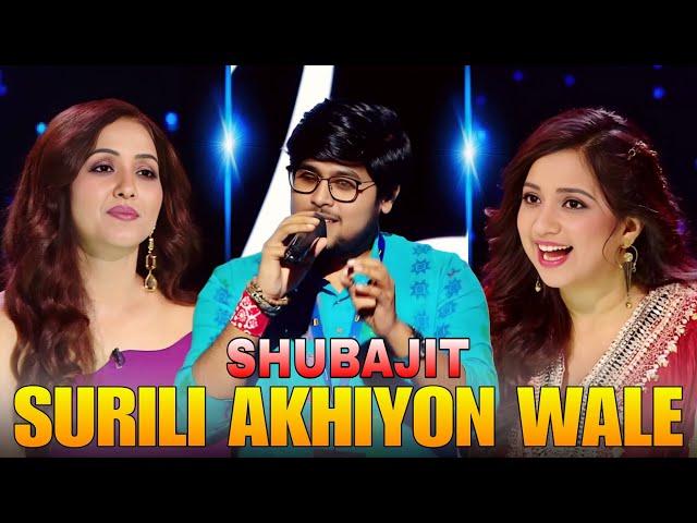 Subhajit Chakraborty - Surili Akhiyon wale Song Full Performance indian idol theatre round top 15