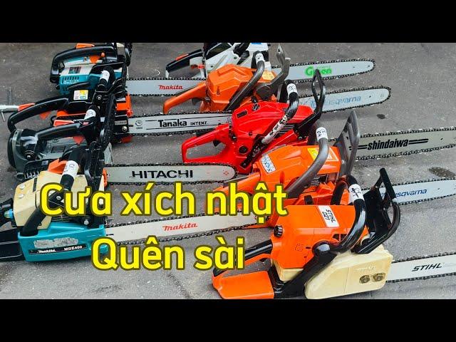 18-11 NHẬT QUÊN SÀI Lô C máy cưa nhật bãi STIHL 021 SHINDAIWA 400 ECHO makita tay dài tay cụt đẹp